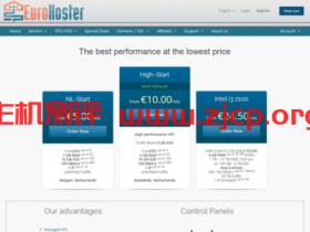 EuroHoster:万圣节促销,首月5折,荷兰机房/保加利亚机房,€2.5/月