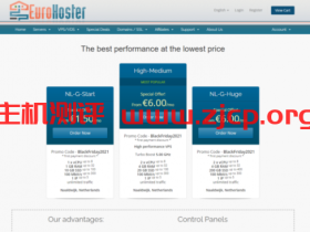 #黑五#EuroHoster:vps服务器70%优惠,独立服务器30%优惠,荷兰机房/保加利亚机房,€1.5/月起