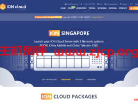 ION Cloud:$121.5/年/2核/2GB内存/60GB SSD空间/3TB流量/1Gbps端口/KVM/洛杉矶