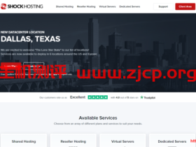 Shock Hosting：$4.99/月/1GB内存/30GB SSD空间/1TB流量/1Gbps端口/KVM/新加坡/洛杉矶/英国/荷兰等