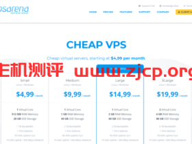 vpsarena:1H/512M内存/20GSSD/1TB流量,月付4.99美元起,年付5折