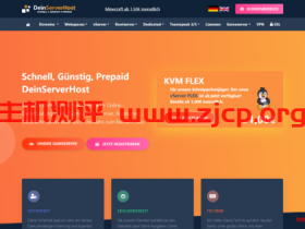 DeinServerHost德国VPS:有大硬盘存储型VPS,Windows VPS,KVM NVMe vServer VPS,3€/月起