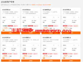 阿里云服务器报价：企业级阿里云服务器报价表