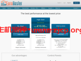 EuroHoster:万圣节促销,首月5折,荷兰机房/保加利亚机房,€2.5/月