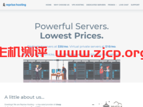 #便宜#reprisehosting:Xeon L5640/8G/1TB/10TB流量/1Gbps/2IP/西雅图/月付$27.96