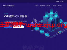 OneTechCloud：香港独立服务器，月付460元起