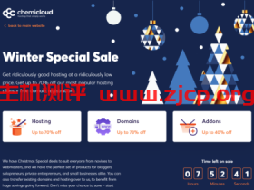 ChemiCloud:冬季促销,虚拟主机$2.99/月起,经销商主机享受70% 折扣,$2.99/月起,Cloud VPS首月50%折扣
