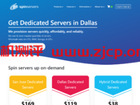 Spinservers:美国独服最高立减$300,Dual E5-2630L/128G内存/优惠后月付$99