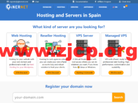 Ginernet：西班牙马德里VPS，抗投诉，无视DMCA版权，1核/1G内存/10G NVME硬盘/1TB流量/10Gbps带宽，月付€ 5起，支持Windows系统