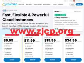 Contabo：德国VPS，美国VPS，4核8G内存50 GB NVMe 或200 GB SSD，年付$83.88起