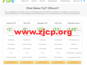 FTPit：美国OpenVZ SSD VPS，2核/512MB内存/10GB SSD硬盘/1TB流量/100Mbps带宽，$2.99/月起，4大机房可选