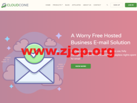 CloudCone：电子邮件托管服务，无限域名、无限邮箱，10GB空间，每月可发500封邮件，$2.99/月起