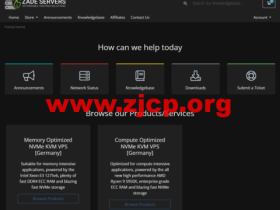 Zade Servers:德国vps,3核@AMD Ryzen 9 5950X/4GB内存/100GB NVMe/不限流量/1Gbps带宽,$10/月起