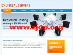 #黑五#UnRealServers:美国堪萨斯独服,全场5折,最低月付30美金起