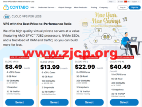 contabo:上线日本AMD EPYC VPS,限时免安装费,4核/8G/400GSSD/32T流量,200Mbps-1Gbps带宽,$8.49/月起
