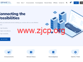 SpikeTel:香港VPS,1 核AMD EPYC 7402P/1GB/20G SSD/1TB/100Mbps带宽,$2.45/月