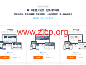 #11.11#Themebetter:年度大放价,全场6折特惠,DUX主题折后480元,不限制域名授权数目