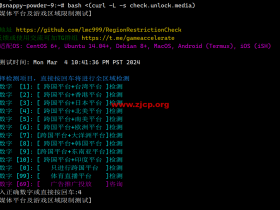 RegionRestrictionCheck:Linux下,流媒体解锁一键测试脚本