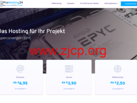 Prohosting24:德国vps,4核/16GB/200G NVMe/5TB月流量/2Gbps带宽,€4.95/月
