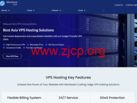 Mondoze:马来西亚VPS,2核/2GB/60GB/不限流量,$99.95/年,原生IP,适合电信联通用户,|解锁奈飞/TikTok/ChatGPT