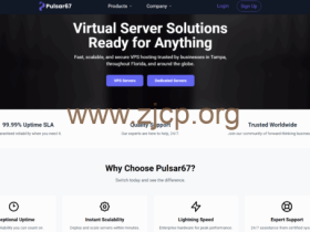 Pulsar67:坦帕vps,1核/1GB/10GB/5TB@1Gbps带宽,$1/月