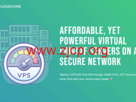 CloudCone:洛杉矶vps,1核/1GB/14G SSD/1TB@1Gbps带宽,$20/年