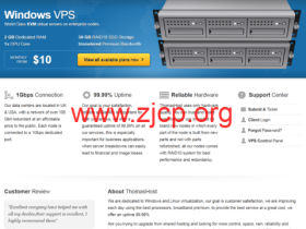 ThomasHost:美国vps/法国vps/加拿大vps,1核/2GB/50GB/1Gbps不限流量,$5/月,支持windows
