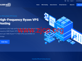 calibernode:北卡机房vps,1核/1GB/20GB SSD/2TB@1Gbps带宽,$12.96/年