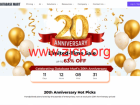 Database Mart:20周年庆美国VPS/GPU服务器$2.58/月起,低至4折续费同价,原生IP不限流