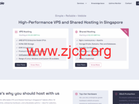 Vebble:新加坡VPS五折,AMD EPYC+NVMe,10Gbps带宽国际线路,£4/月起