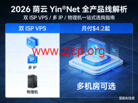 2026 荫云 Yin‑Net 全产品线解析:双 ISP VPS / 多 IP / 物理机一站式选购指南,月付$4.2起,多机房可选