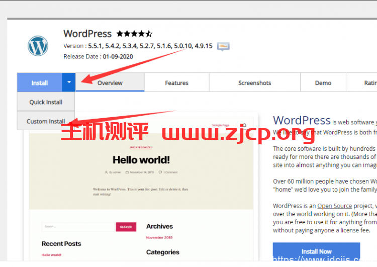 custom-install-wordpress