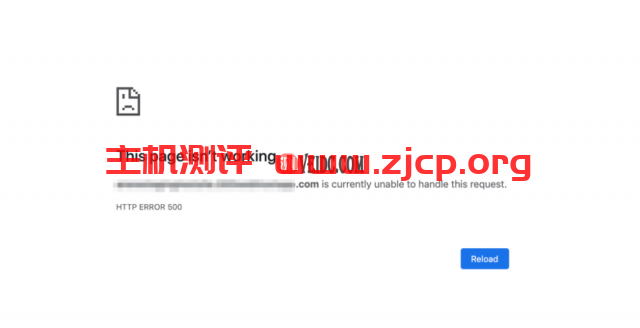Google Chrome浏览器提示内部服务器错误