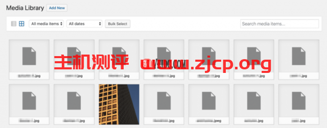 媒体库图片无法正常显示