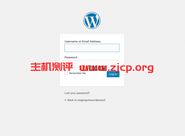 WordPress登录界面