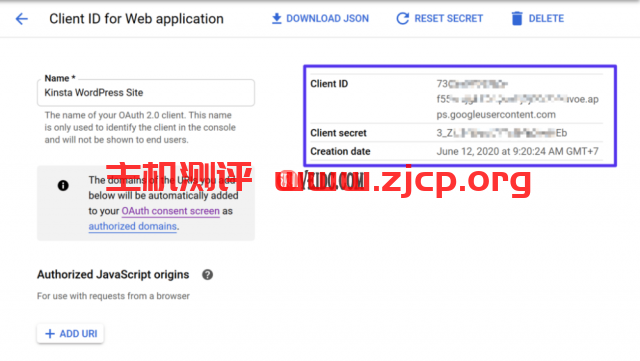 您的Gmail API客户端ID