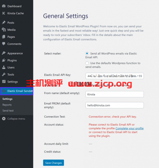将Elastic Email API密钥添加到WordPress插件