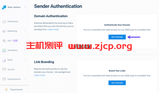 SendGrid域认证