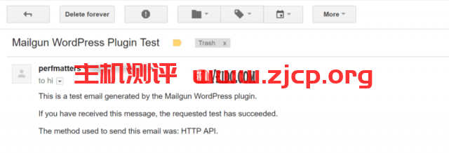 Mailgun测试邮件