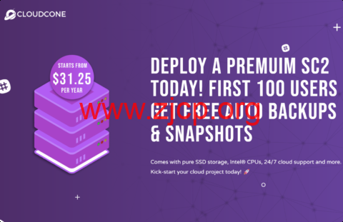 CloudCone:洛杉矶SC2云服务器,3核/2GB/60GB SSD/4TB@1Gbps带宽,年付31美元起 1 20260301 69a45328a6136